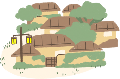 Playful Naganeupseong Folk Village Doodle